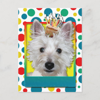 Postal Torta de cumpleaños - Westie - Tanque