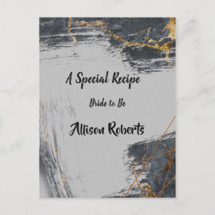 Postal Torta de Despedida de Soltera Geométrica con Brill