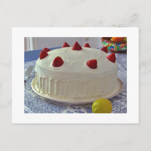 Postal Torta de fresa