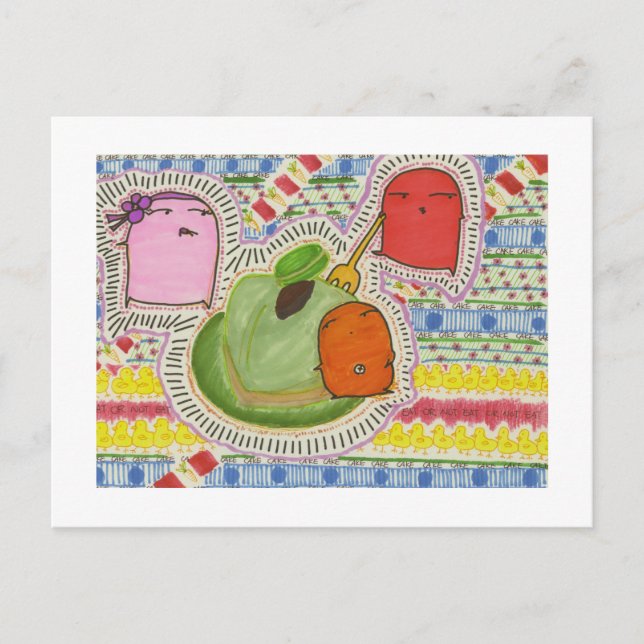 Postal torta de la serie hamster-2013 (Anverso)