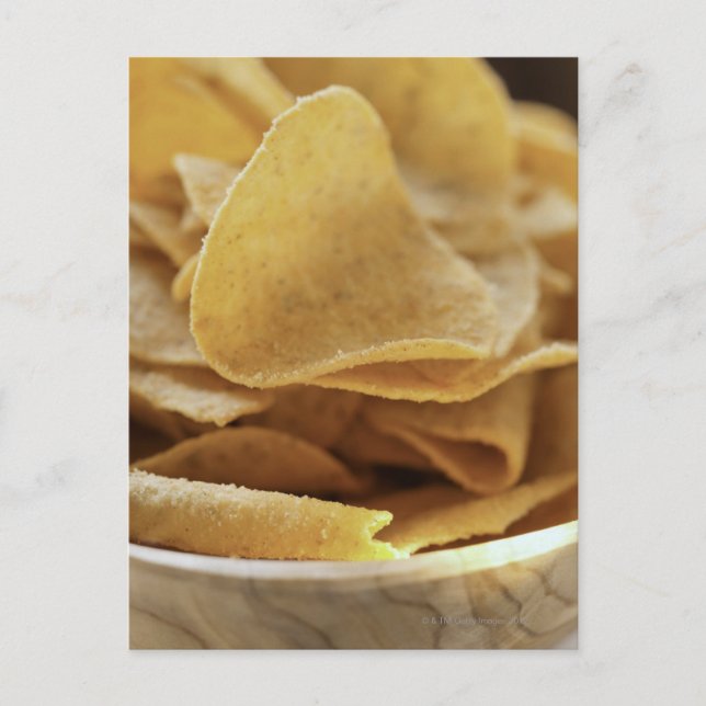 Postal Tortillas en tazón de madera (Anverso)