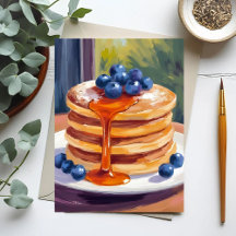 Tortitas de Arándanos | Pintura al Óleo