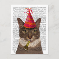 Tortoiseshell Cat con Gorra Fiesta