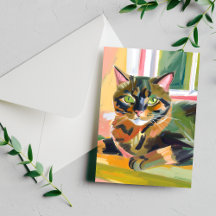 Tortoiseshell Cat | Hermosa pintura de gatos