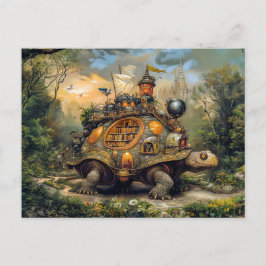 Postal Tortuga con biblioteca y terraza en la azotea en e