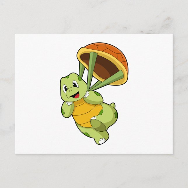Postal Tortuga con caparazón como parachoques (Anverso)