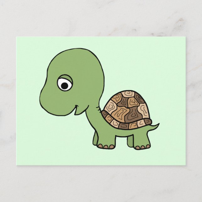 Postal Tortuga Cute Baby (Anverso)