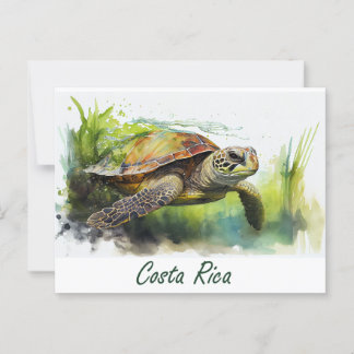 Postal Tortuga de Costa Rica