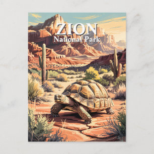 Postal Tortuga del Desierto de Zion Estilo de Viaje Vinta