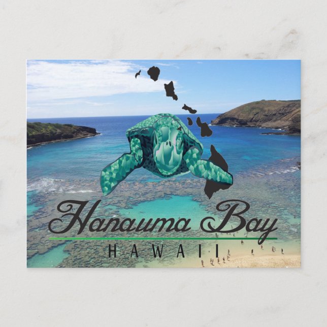 Postal Tortuga Hawaii Hanauma Bay - Honu (Anverso)
