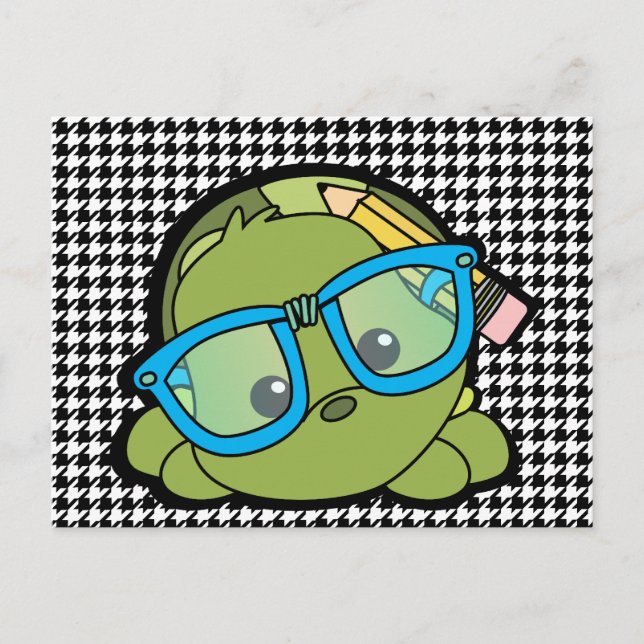 Postal Tortuga inteligente (Anverso)