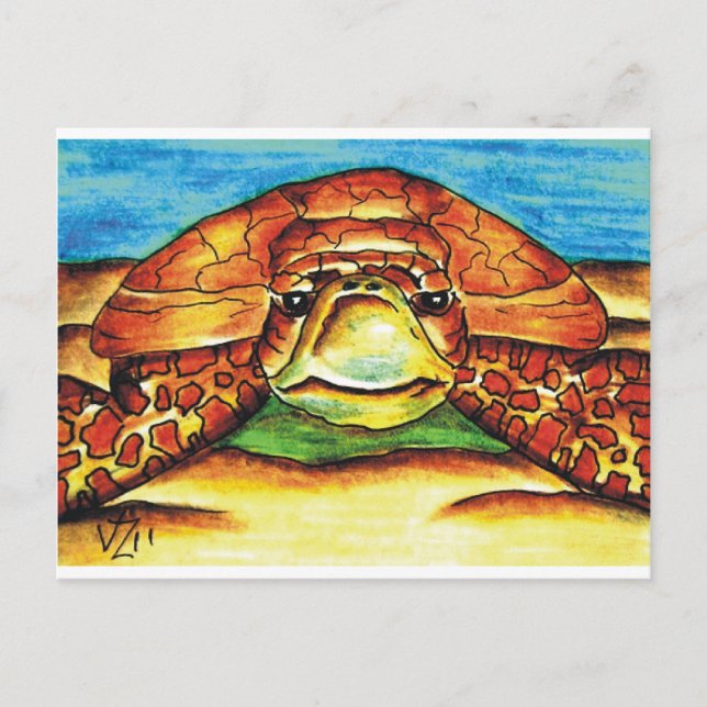 Postal Tortuga marina (Anverso)