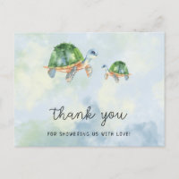 Tortuga marina - agradecimiento por baby shower