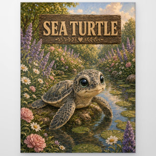 Postal Tortuga Marina Cuaderno Infantil Animal de Guarder