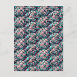 Postal Tortuga marina decorativa