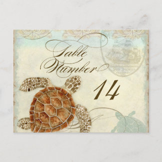 Postal Tortuga marina estilo moderno costa Ocean Beach Sw