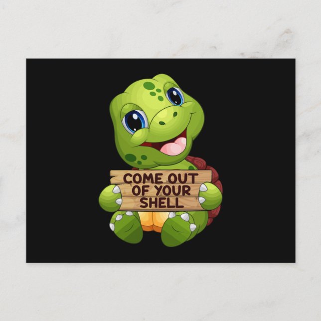 Postal Tortuga marina tortugas marinas idea de regalo ani (Anverso)