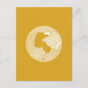 Postal Tortuga padre e hijo