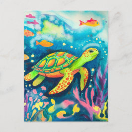 Postal Tortuga pintadora