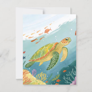 Postal Tortuga pintadora