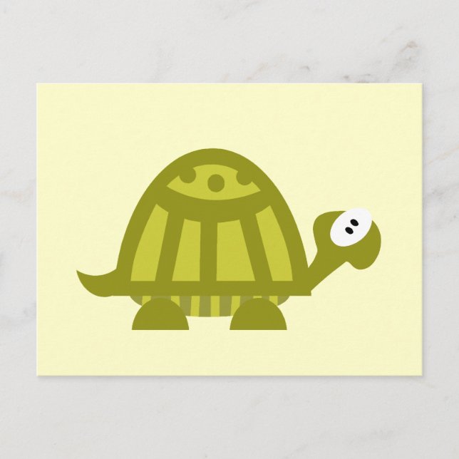 Postal Tortuga verde (Anverso)