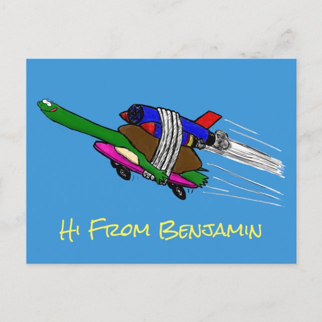 Postal Tortuga voladora (Anverso)