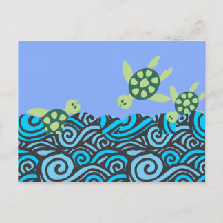 Postal Tortugas de buceo