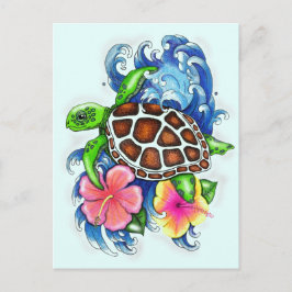 Postal Tortugas marinas tropicales