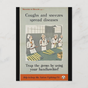 Postal Tos y estornudos propagan enfermedades