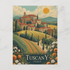 Postal Toscana al atardecer - Italia Viaje