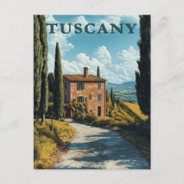 Postal Toscana, Idílica campiña italiana
