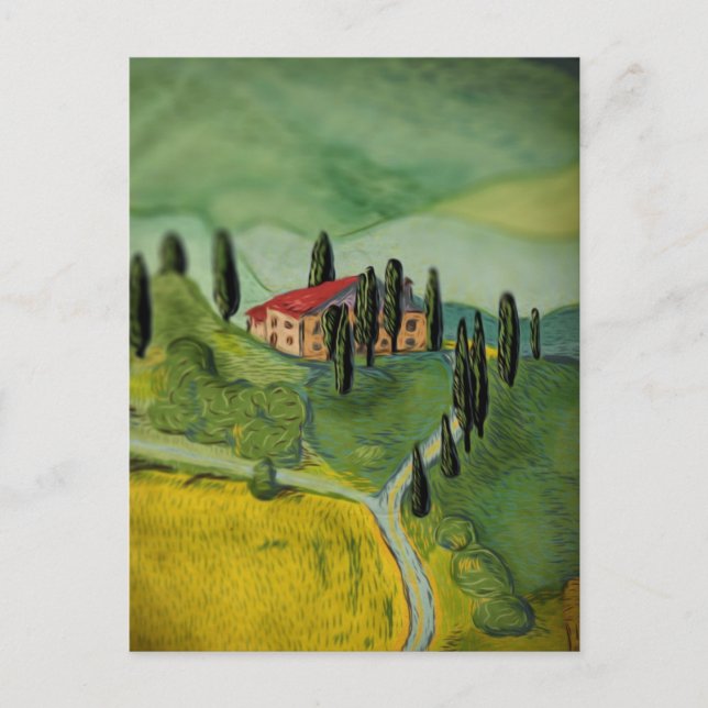 Postal Toscana, Italia (Anverso)