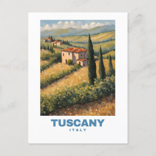 Postal Toscana Italia: arte de viajes exótico