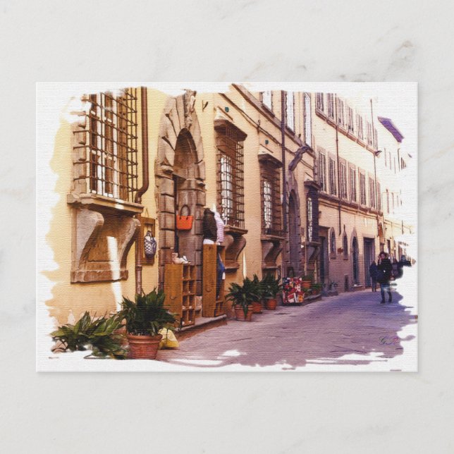 Postal Toscana. Italia. Cortona. (Anverso)