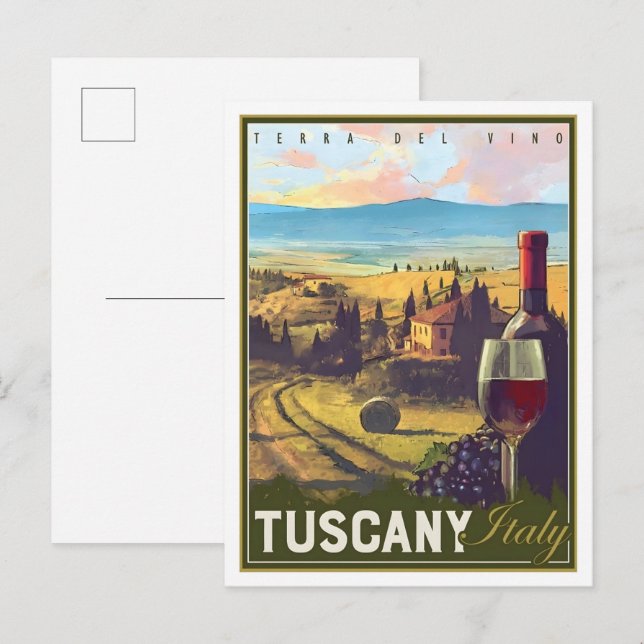 Postal Toscana Italia Viajes Antiguos  (Anverso / Reverso)