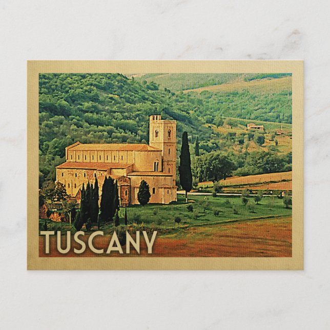 Postal Toscana Postcard Italia Viaje Vintage (Anverso)