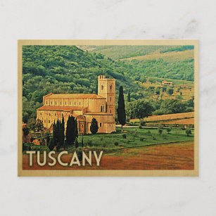 Postal Toscana Postcard Italia Viaje Vintage