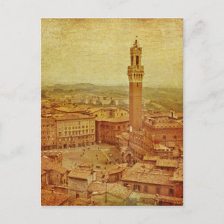 Postal Toscana vintage, Siena medieval