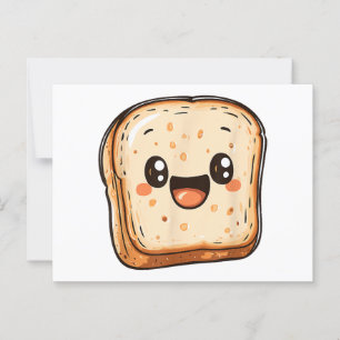 Postal Tostada sonriente del Personalizado de la sección 