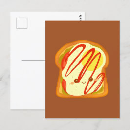 Postal Tostadas De Aguacate Con Huevo Y Tomate