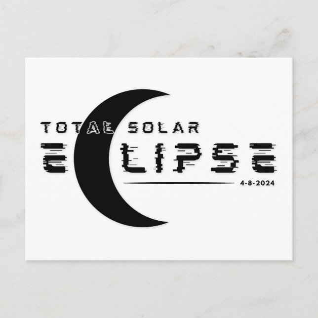 POSTAL TOTAL DE ECLIPSE SOLAR 2024 (Anverso)