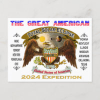 Postal total de eclipse solar de 2024