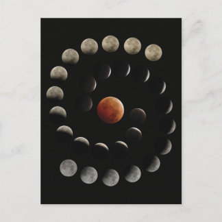 Postal total del eclipse lunar