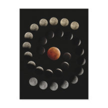 Postal total del eclipse lunar