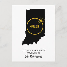 Postal Total Solar Eclipse 2024 Custom Name, City Indiana