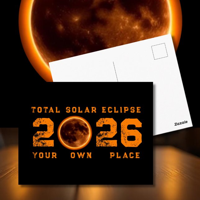 Postal Total Solar Eclipse August 12 2026 (Total Solar Eclipse August 12 2026 Postcard )