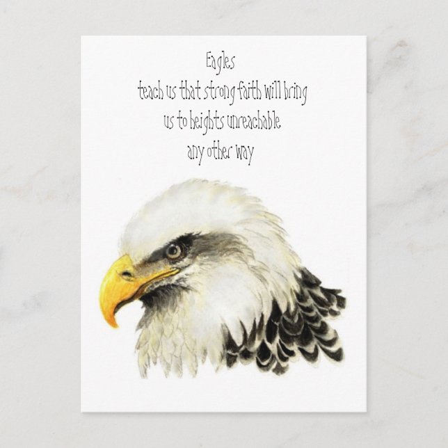 Postal Tótem animal, espiritual, estimulación de la inspi (Anverso)