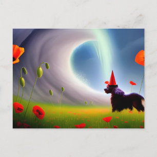 Postal Toto look at the Wave in a Poppy Field Postcard