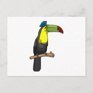 Postal Toucan como policía