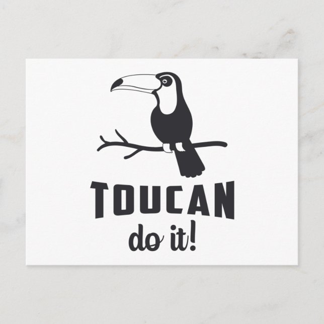 Postal Toucan Do It Bird Watcher Waters Viendo A Los Dive (Anverso)